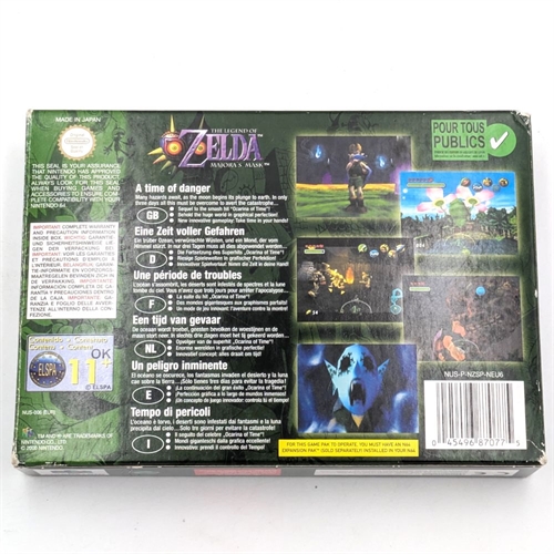 The Legend of Zelda Majoras Mask - Complete In Box - Nintendo 64 (EUR) (B Grade) (Used)